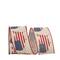 JAM Paper 2.5" x 10yd. Red, White & Blue Map America Wired Ribbon